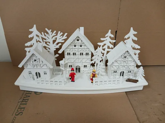 WHITE WOOD LIT VILLAGE SCENE RRP £34.99