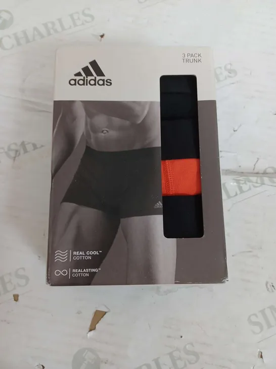 BOXED ADIDAS 3 PACK OF TRUNKS - LARGE