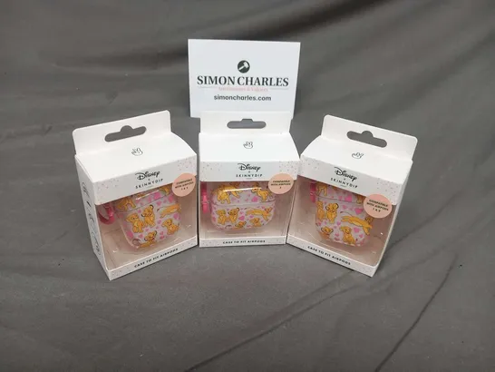 THREE BRAND NEW SKINNYDIP DISNEY SIMBA CASES TO FIT AIRPODS