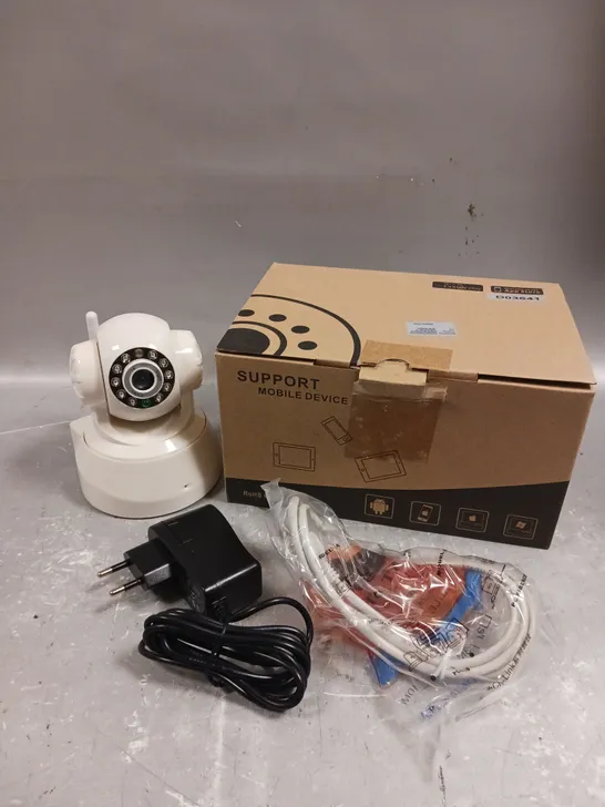 BOXED D03641 WIRELESS INDOOR NETWORK SECURITY CAMERA 