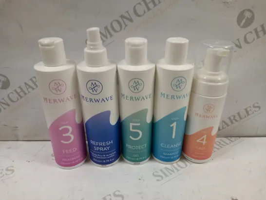 MERWAVE HAIR CARE COLLECTION TO INCLUDE PROTECT, CLEANSE, FEED ETC 