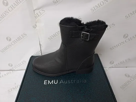 BOXED EMU EXPLOER BYRON BLACK BOOTS SIZE 6