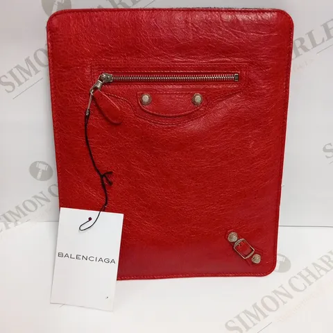 BALENCIAGA GIANT TABLET COQUELICOT RED BAG