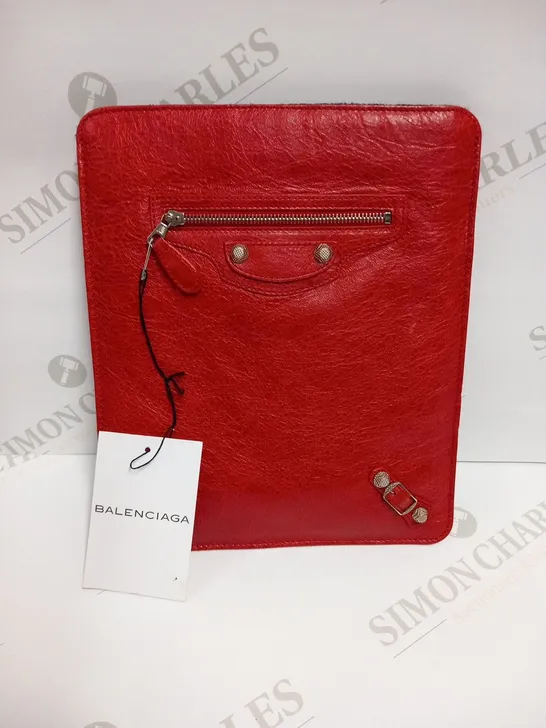 BALENCIAGA GIANT TABLET COQUELICOT RED BAG