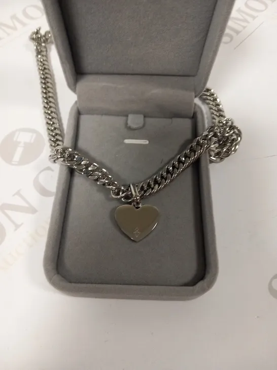 BOXED SAY IT WITH DIAMOND PERSONALISED HEART STATEMENT NECKLACE