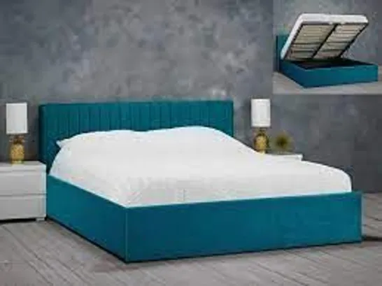 BOXED BERLIN KINGSIZE BED TEAL (1 BOX OF 2 ONLY)