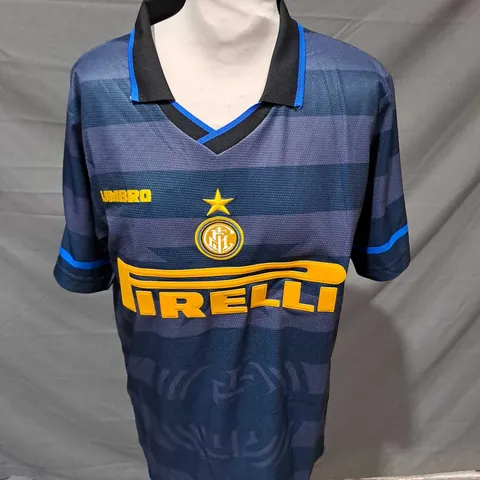 RETRO INTER MILAN HOME SHIRT WITH RONALDO 10 SIZE S