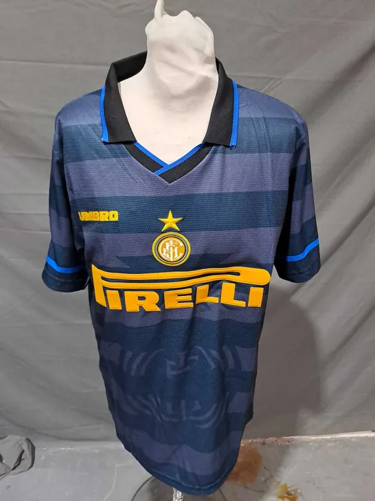 RETRO INTER MILAN HOME SHIRT WITH RONALDO 10 SIZE S