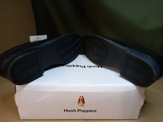 PAIR OF HUSH PUPPIES BLACK MENS SHOE'S  - SIZE 9