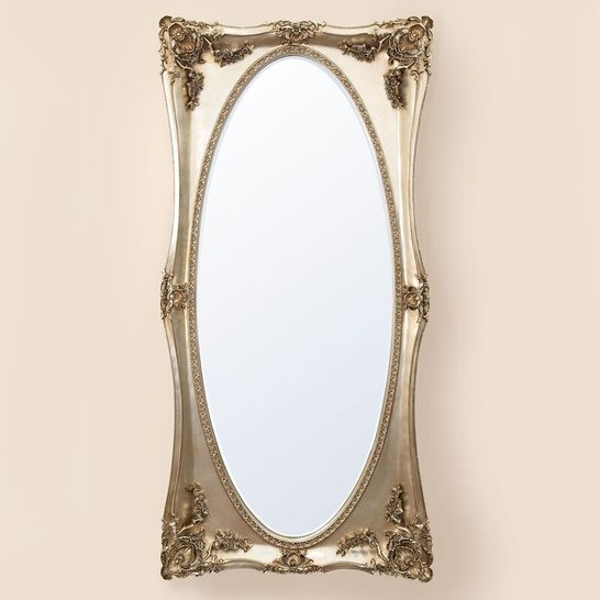 BOXED BETH CHAMPAGNE FLOOR MIRROR