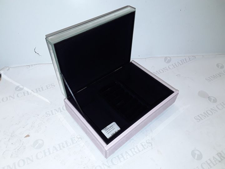 MCDONALD MIRRORED TRINKET BOX IN PINK 3087445-Simon Charles Auctioneers
