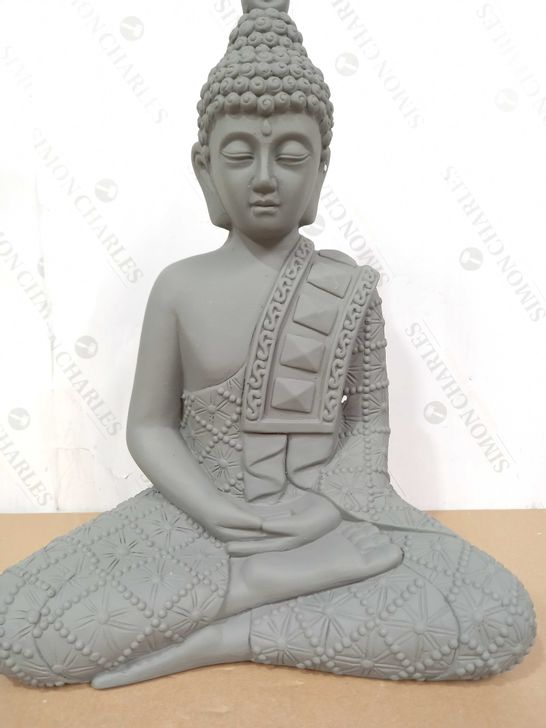 BUDDHA STATUE DECORATION GREY