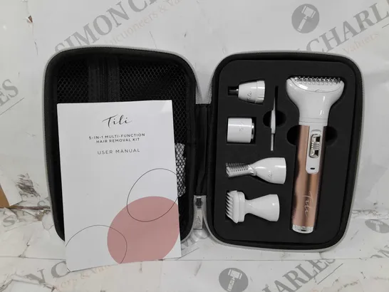 BOXED TILI 5 IN 1 MULTI FUNCTION HAIR REMOVAL KIT 