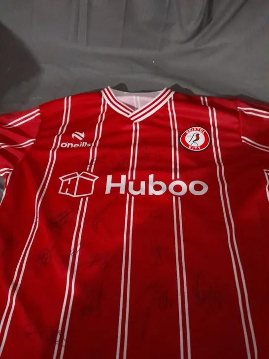 BRISTOL CITY FOOTBALL CLUB SIGNED SHIRT 