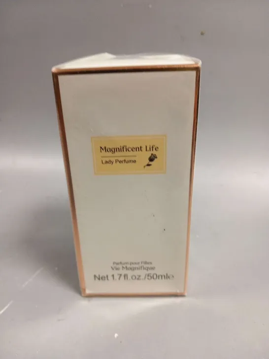 BOXED AND SEALED MAGNIFICENT LIFE LADY PERFUME VIE MAGNIFIQUE 50ML