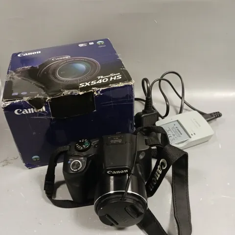 BOXED CANON POWERSHOT SX540 HS DIGITAL CAMERA 