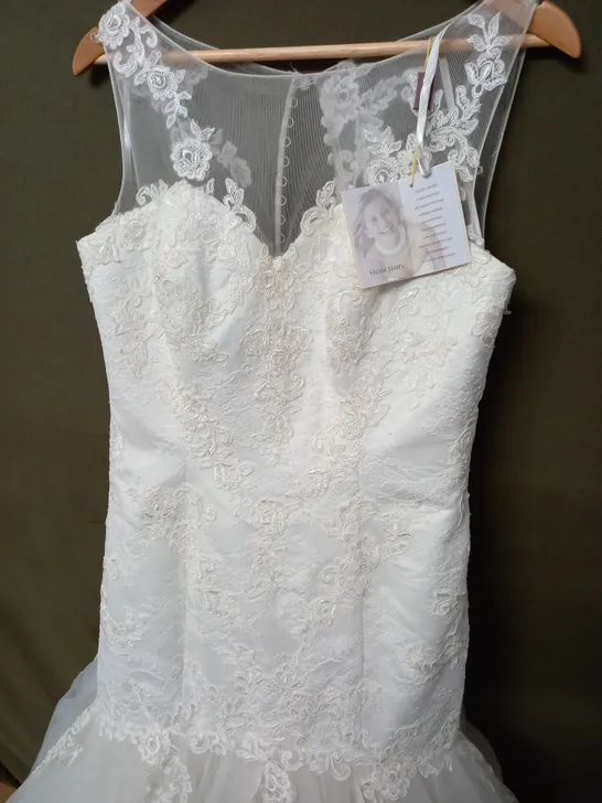 SACHA JAMES EMBELLISHED WEDDING DRESS - 12