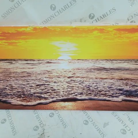 EAST URBAN HOME BEACH SUNSET I FRAMED PHOTOGRAPHIC PRINT 40 X 120CM COLLECTION ONLY