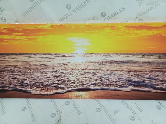 EAST URBAN HOME BEACH SUNSET I FRAMED PHOTOGRAPHIC PRINT 40 X 120CM COLLECTION ONLY