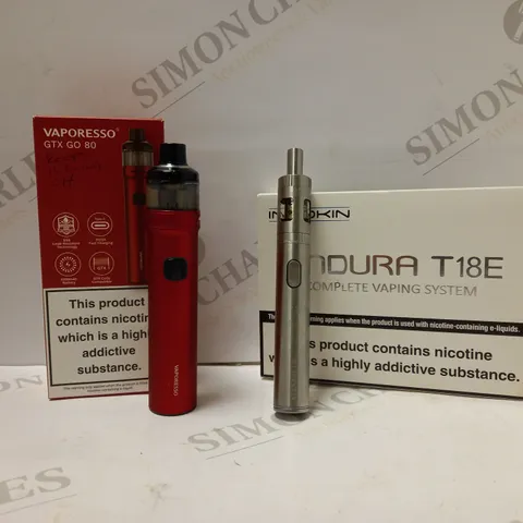 LOT OF 2 VAPORESSO | GTX GO 80 | RED & INNOKIN T118 SILVER