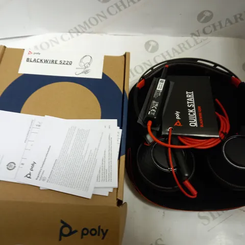 BOXED POLY BLACKWIRE 5220 HEADSET