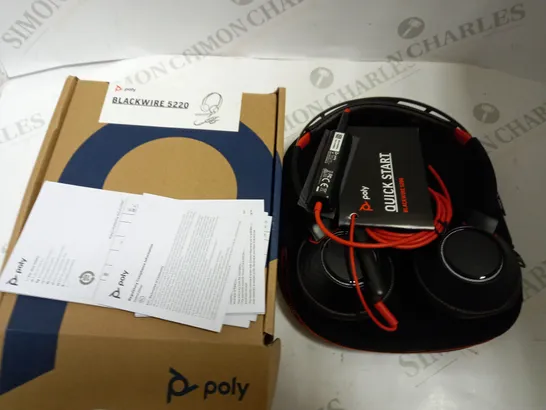 BOXED POLY BLACKWIRE 5220 HEADSET