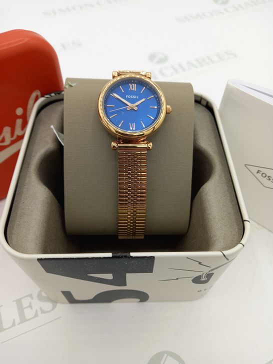 BRAND NEW BOXED FOSSIL WATCH CARLIE MINI BLUE R G  RRP £129