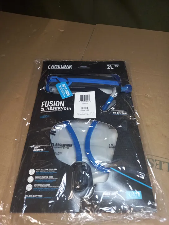 CAMELBAK FUSION 2L RESERVOIR WITH TRU ZIP WATERPROOF ZIPPER