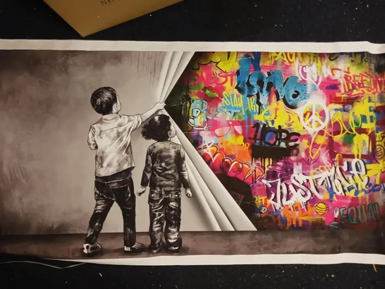 SET OF 2 GRAFFITI STYLE ART PRINTS - ARTIST UNCREDITED