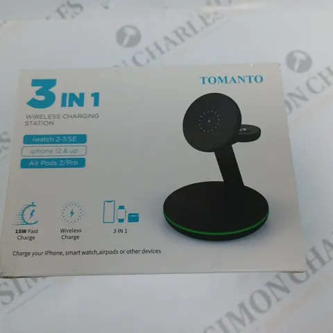 BOXED TOMANTO 3IN1 WIRELESS CHARGING STATION