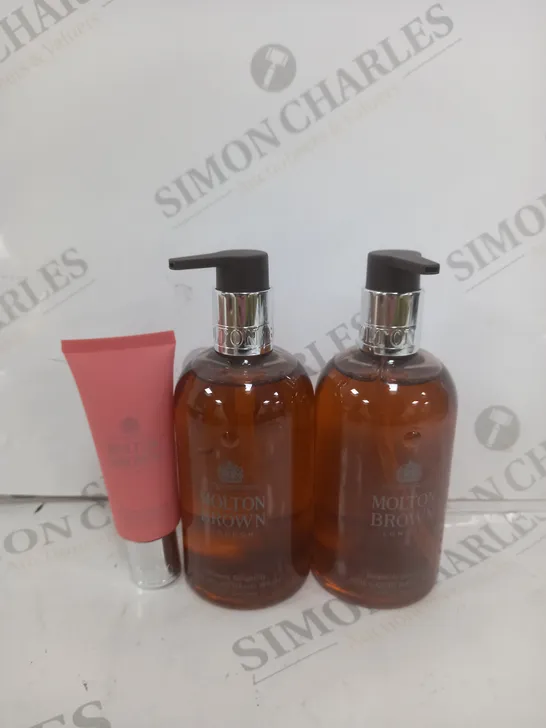 SET OF 3 MOLTON BROWN ITEMS TO INCLUDE - HAND WASH - HAND CREAM HEAVENLY GINGERLILY