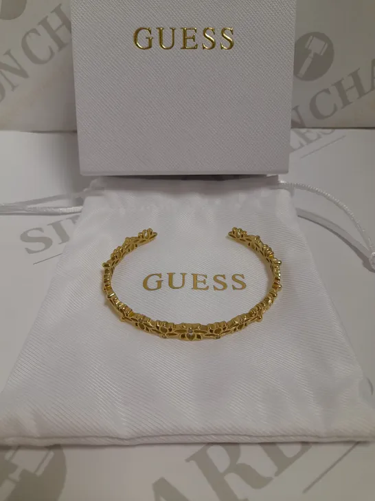 GUESS LOTUS BANGLE LADIES GOLD  RRP £59