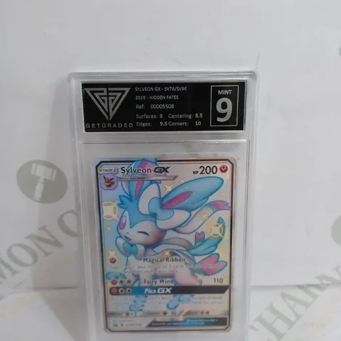 GET GRADED SYLVEON GX SV76-SV94 2019 POKEMON CARD