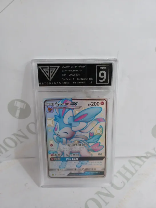 GET GRADED SYLVEON GX SV76-SV94 2019 POKEMON CARD