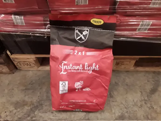 PALLET OF APPROXIMATELY 140 BAGS OF INSTANT LIGHT LUMPWOOD CHARCOAL 