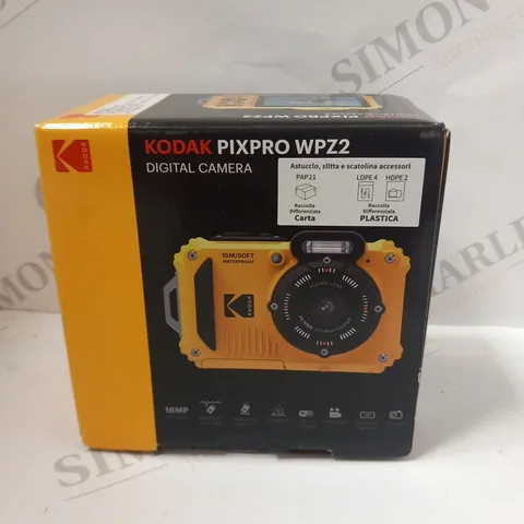 BOXED KODAK PIXPRO WPZ2 DIGITAL CAMERA