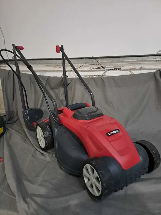 UNBOXED SOVERIGN ROTARY BLADE RED LAWN MOWER 