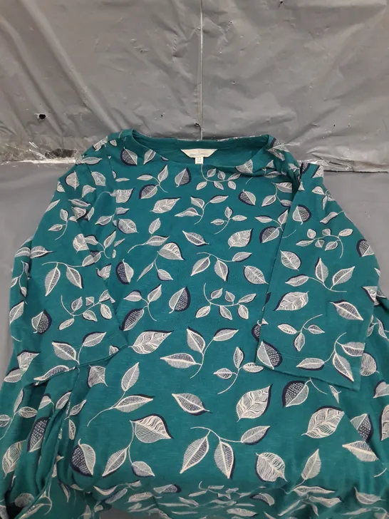 SEASALT CORNWALL LEAF PATTERNED DRESS - 12