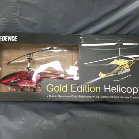 BOXED NICE DEVICE GYROSCOPE HELICOPTER IN RED