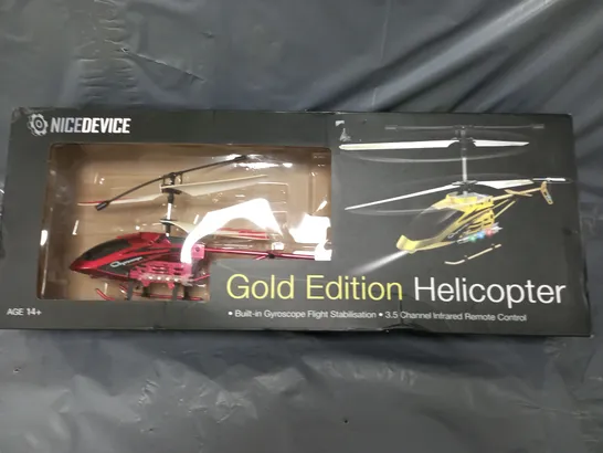 BOXED NICE DEVICE GYROSCOPE HELICOPTER IN RED