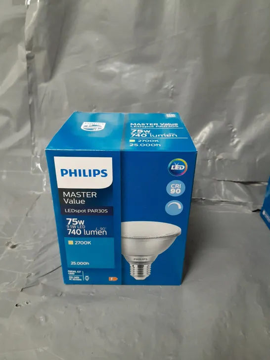 PHILIPS MASTER VALUE LED BULB REFLECTOR E27 PAR30 9.5W 740LM 25D - 927 EXTRA WARM WHITE