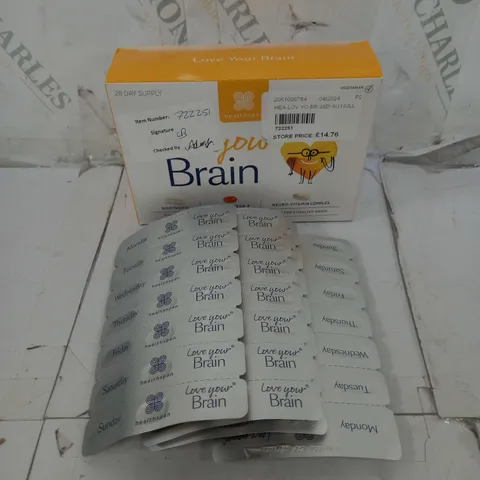 HEALTHSPAN LOVE YOUR BRAIN SUPPLEMENT SET 