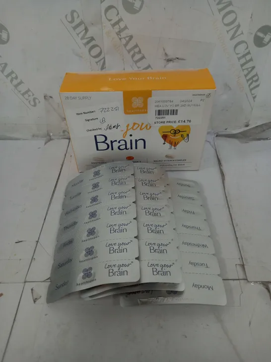 HEALTHSPAN LOVE YOUR BRAIN SUPPLEMENT SET 