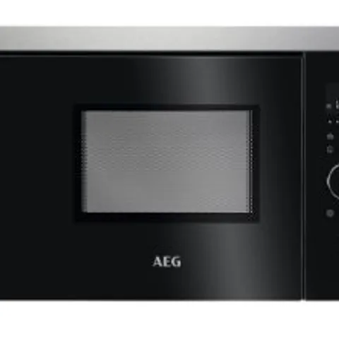 AEG INTEGRATED 17L 800W MICROWAVE & GRILL BLACK MODEL MBB1756DEM