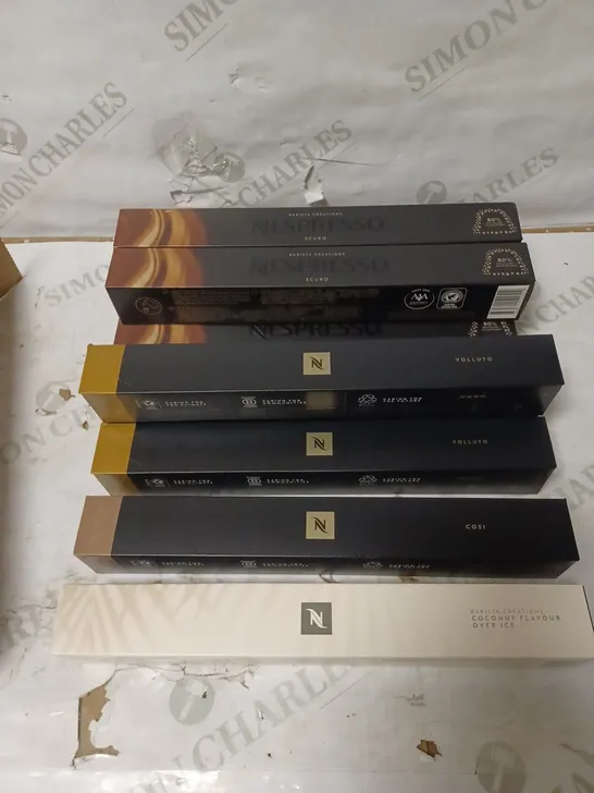 LOT OF 10 PACKS NESPRESSO COFFEE CAPSULES VARIOUS FLAVOURS [10 PODS PER BOX]