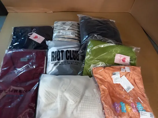 large quantity of assorted bagged clothing item