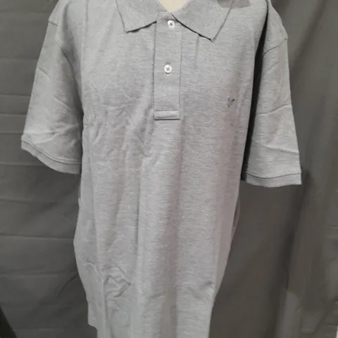 CREW CLOTHING MELBURY POLO SHIRT IN GREY - XXXL