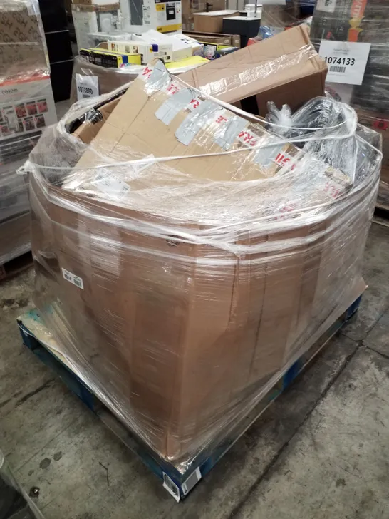 PALLET OF APPROXIMATELY 19 UNPROCESSED RAW RETURN HOUSEHOLD AND ELECTRICAL GOODS TO INCLUDE;