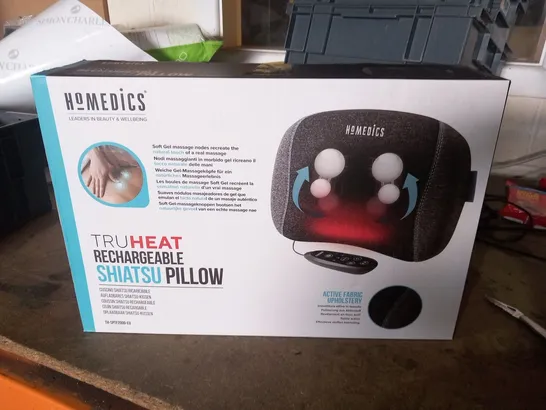 BOXED HOMEDICS TRUHEAT RECHARGEABLE SHIATSU PILLOW