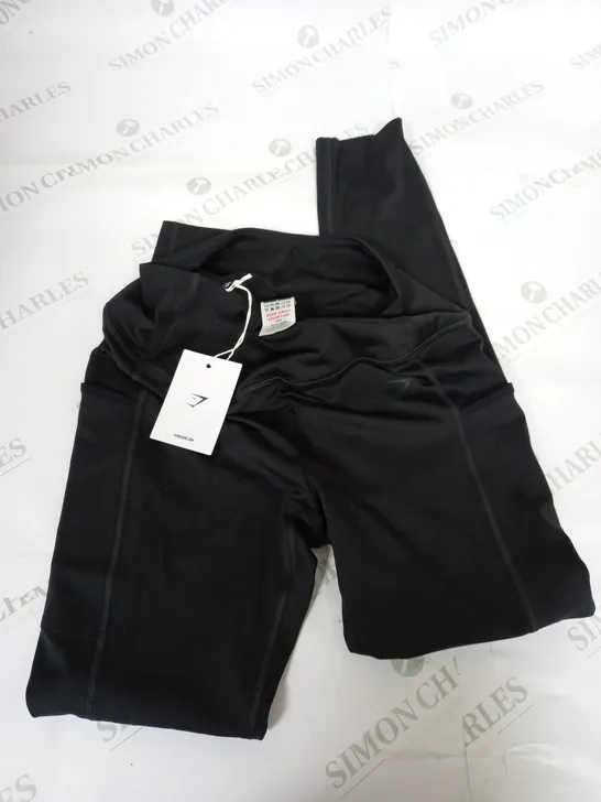 GYMSHARK POCKET LEGGINGS IN BLACK - M